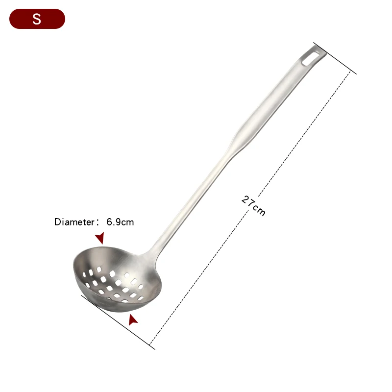 Металлический суп landle горшок скиммер кухонные принадлежности с стене висит диаметр 6,9 см кухонный дуршлаг Инструменты Кухня Аксессуары - Цвет: SK-SL-1PCS
