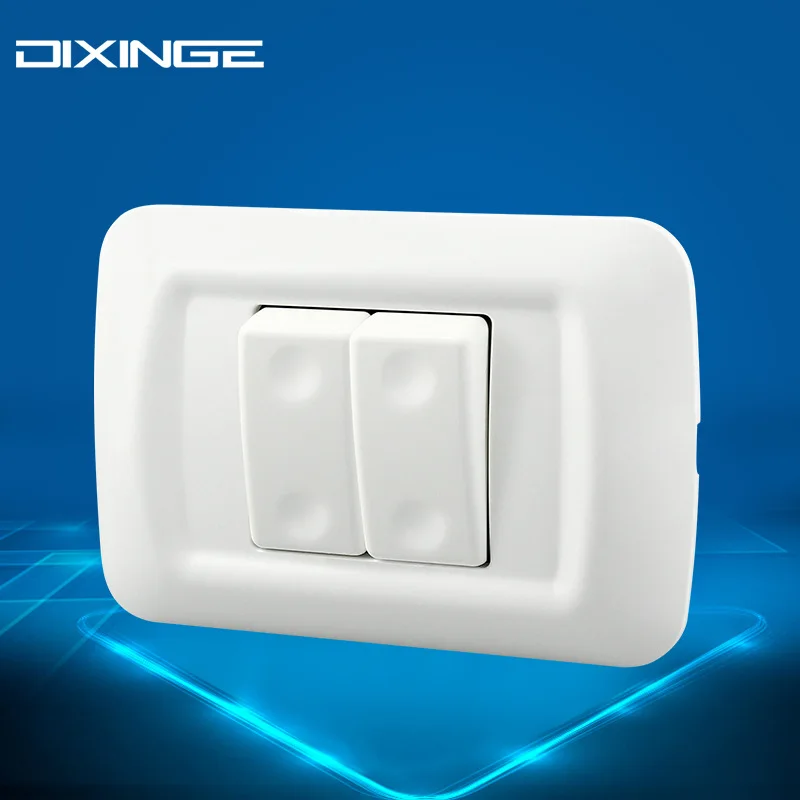 الايطالية القياسية 118mm PC لوحة الجدار التبديل ل المنزلية امدادات الطاقة 2 عصابة 1Way التبديل 250 V 10A