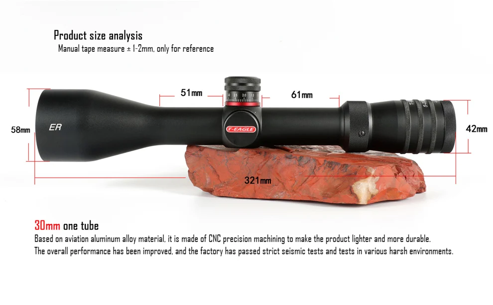 T-Eagle ER 5-20x50 SFIR Тактический RiflesScope AirRifle снайперская охотничья оптика зрение huntinggun аксессуары охотничьи прицелы на открытом воздухе