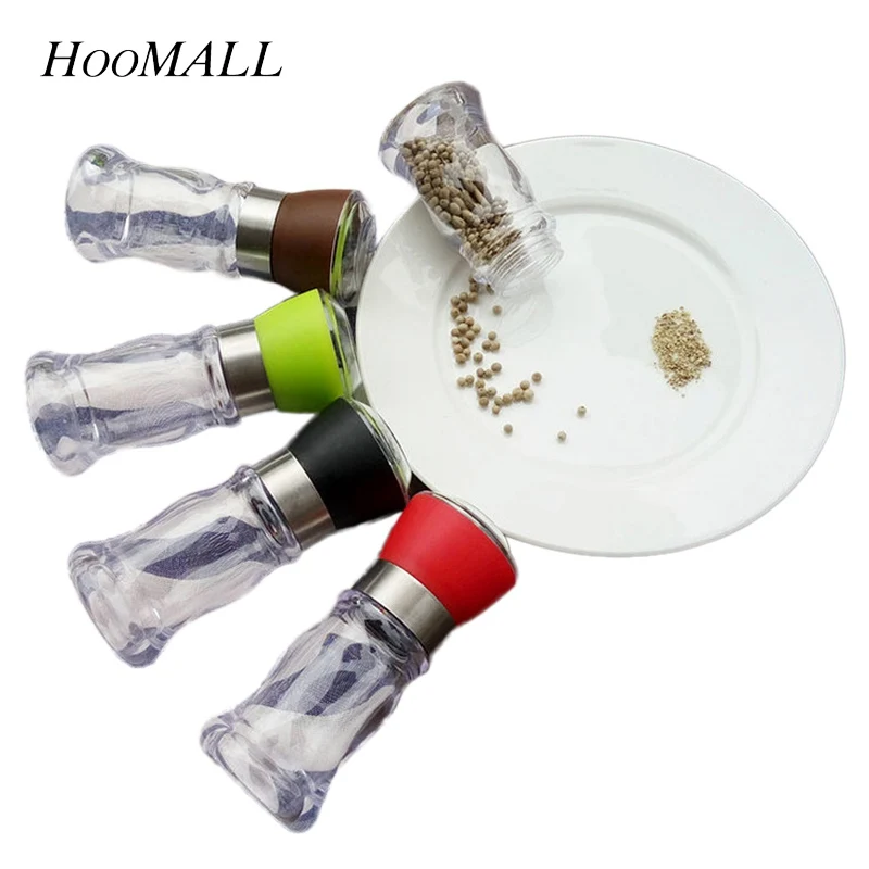 

Hoomall 1PC Handy Manual Salt Pepper Mill Grinder Seasoning Muller Kitchen Tools Accessories Cookware Kitchen Pepper Shaker