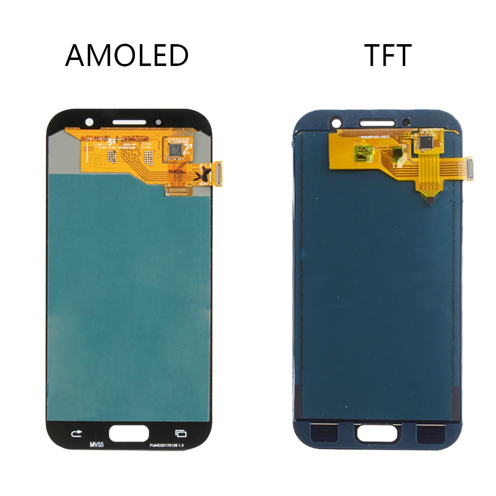 Супер AMOLED 5," для SAMSUNG Galaxy A5 ЖК-дисплей с сенсорным экраном дигитайзер ЖК-дисплей для SAMSUNG A520 SM-520F A520M A520 дисплей