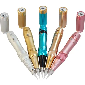 

2019 Electric Tattoo Machine Rotary Kits Wireless Permanent Makeup Device For Eyebrows Lip Eyeliner Microblading Pen Tattoo Gun