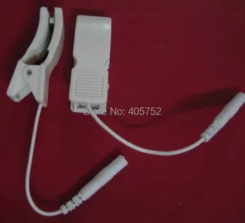 

2000pcs=1000pair Ear clip electrode wire/cable connecting wire for digital therapy machine,tens slimming massager for JER