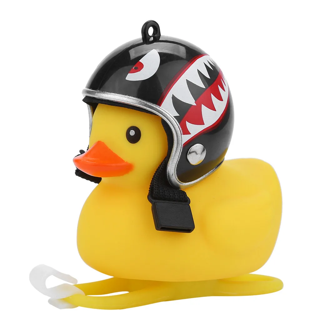

Cartoon Duck Head Light Shining Duck Bicycle Bells Handlebar lovely Bicycle Accessories It will scream when you squeeze it
