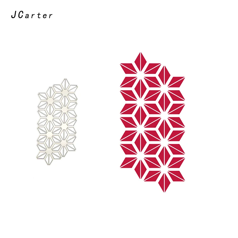 

JC New Hexagon Flower Shape Metal Cutting Dies for Scrapbooking DIY Embossing Folder Cards Paper Handmade Album Stencil Crafts