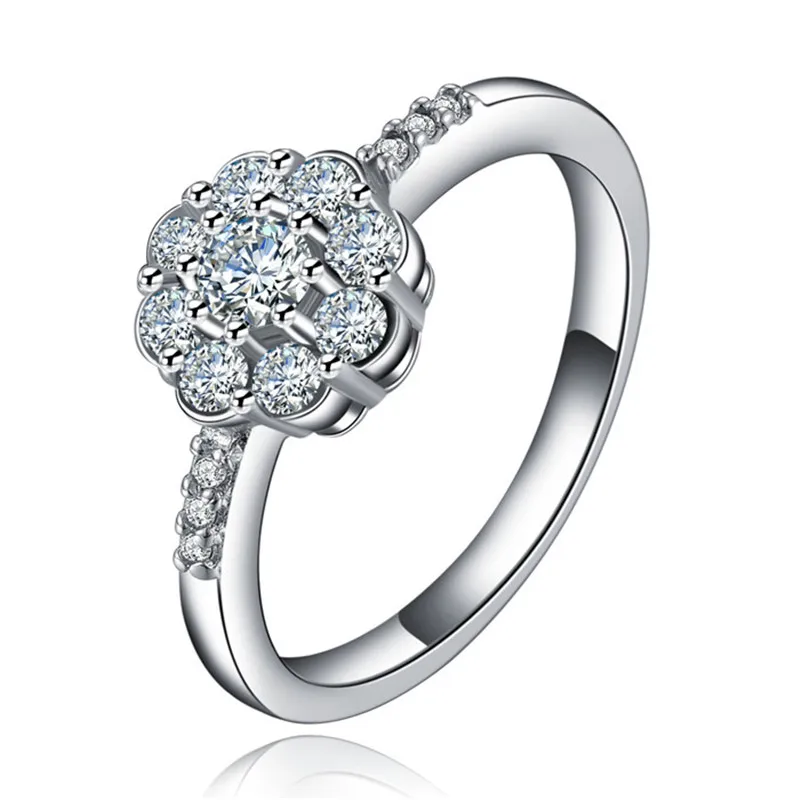 flower wedding rings aaa cubic zircon vintage engagement rings women crystal ring jewelry bague femme - Flower Wedding Rings flower wedding rings aaa cubic zircon vintage engagement rings women crystal ring jewelry bague femme - Flower Wedding Rings