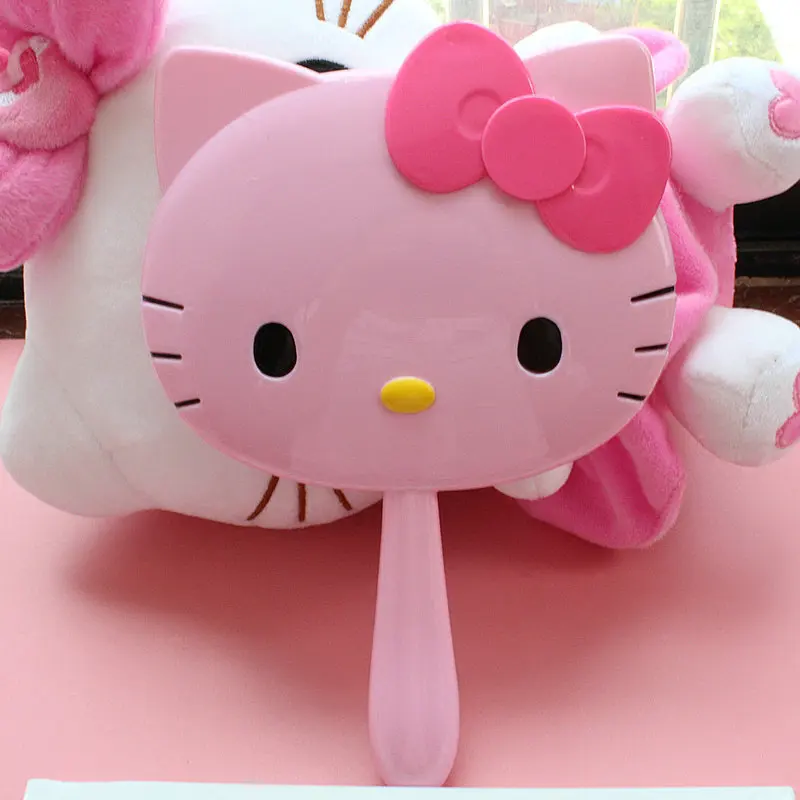 Hello kitty портативное зеркало для макияжа Espelho De Maquiagem ручное туалетное зеркало 16,5*25 см