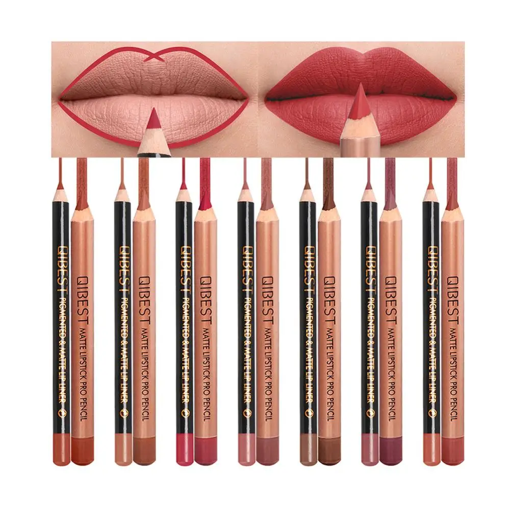 Natural Sexy Matte Lip Stick Lip liner Lip Liner Pencil Matt Lips liner Pen Set Makeup Tool Cosmetic