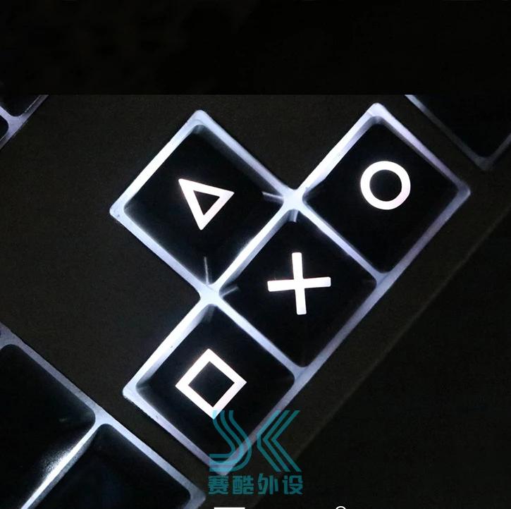  Mechanical keyboard ABS Pervious to light keycap direction key up and down Left right cherry mx arr
