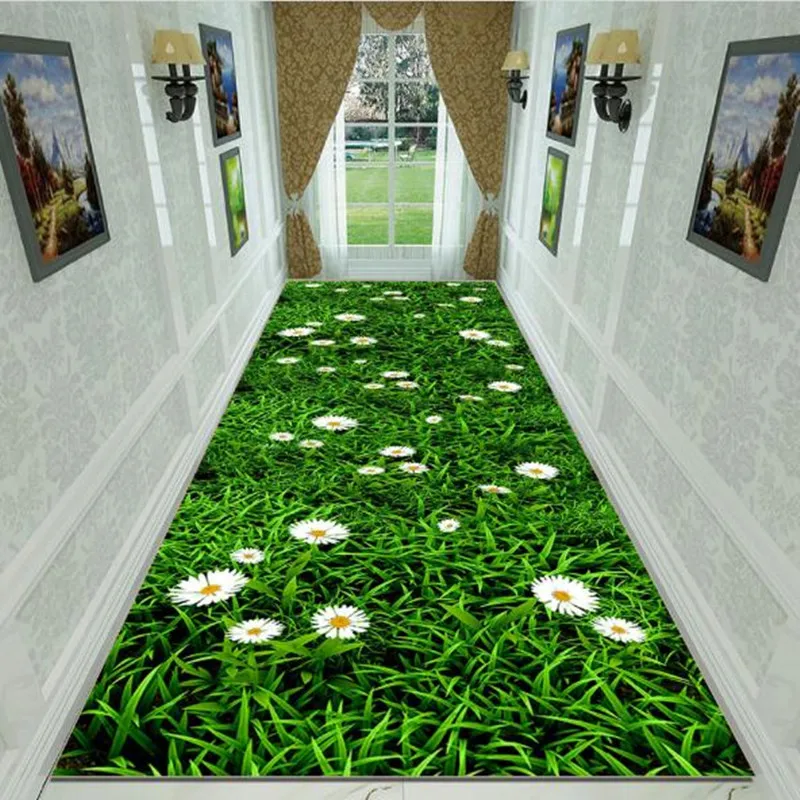3d Creative Flower Grass Carpet Weeding Carpet Hallway Mat Bedroom Living Room Tea Table Rugs Kitchen Bathroom Antiskid Mats Carpet Aliexpress