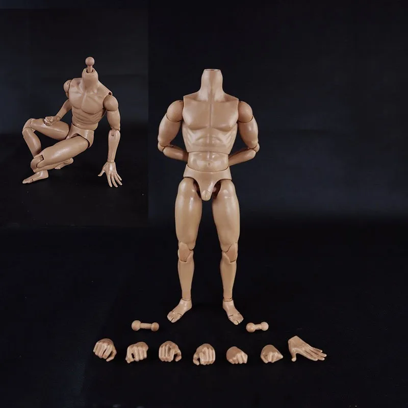1/6 масштаб мужской супер-гибкий Сильный мышечный бесшовный фигура тело с нержавеющей стали в загара цвет фигуры модель тела
