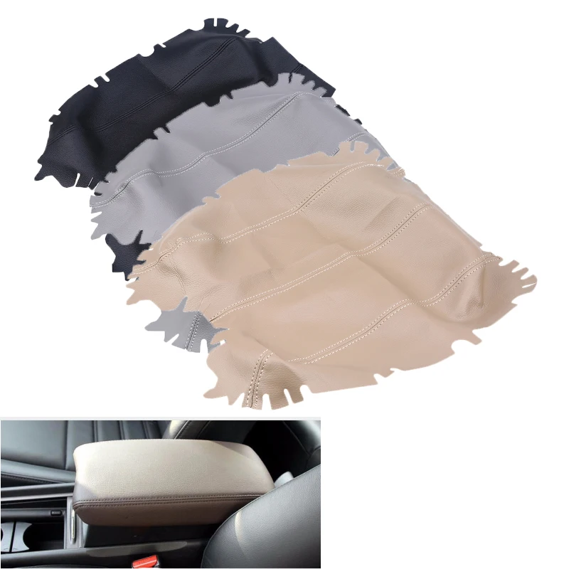 

Black/Gray/Beige Leather Car Armrest Case Cover Center Console Armrest Lid Cover for Honda Accord 2008-2015 Replacement Parts