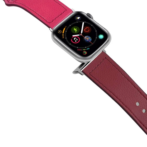 Кожаный ремешок для apple watch band apple watch 5 4 3 44 мм/40 мм correa iwatch band 42 мм/38 мм pulseira браслет аксессуары для часов - Цвет ремешка: 4