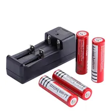 4 pçs 18650 3.7v 4200 mah bateria de lítio recarregável para lanterna led torch batery com 18650 14500 carregador de bateria eua/ue plug