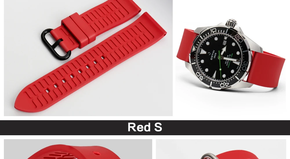 MAIKES качественный резиновый ремешок для часов аксессуары для часов спортивный ремешок для часов 20 мм 22 мм 24 мм для Omega huawei GT Watch