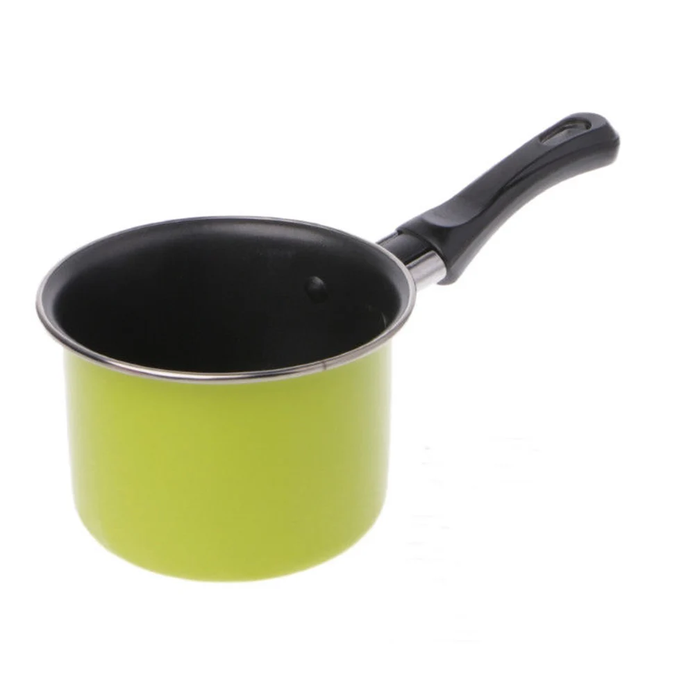 

Durable Mini Milk Heating Pot Soup Pot Nonstick Sauce Pan Kitchen Cooking Pot carbon steel +non-stick Coating Pot Candy Color