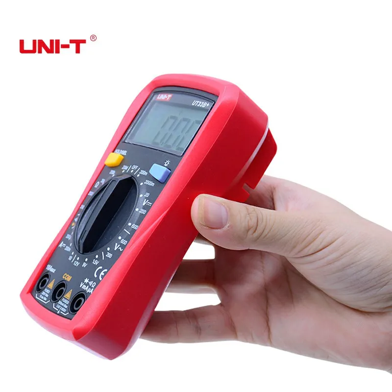 UNI T UT33B + цифровой мультиметр с ЖК дисплеем напряжение постоянного и переменного