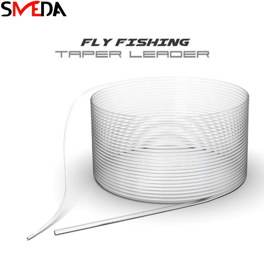 

2PCS Shooting Tip Fly Fishing Taper Leader 0X-6X Fishing Accessory Green Black Olta Leadcore Leash 9FT Fishing Line