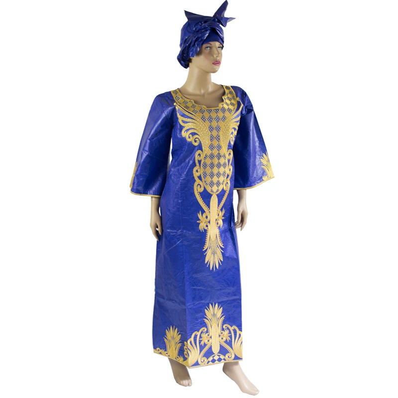 African Dresses mix wax style Cotton Fabric Top Traditional Bazin Riche African Clothing Designs