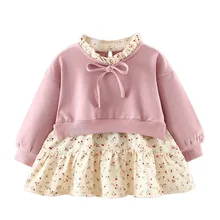 2019 Spring New Arrival Baby Girls Dresses Long Sleeve Floral Dress For Girls Kids Ruffles Children Princess Clothes Dresses цена 2019 Spring New Arrival Baby Girls Dresses Long Sleeve Floral Dress For Girls Kids Ruffles Children Princess Clothes Dresses цены онлайн