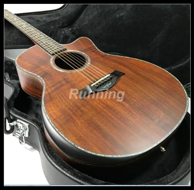 

Top Quality Customized Acoustic Guitar Solid Koala Top Solid Koa Ebony Fingerboard Abalone Inlay Grover Tuner
