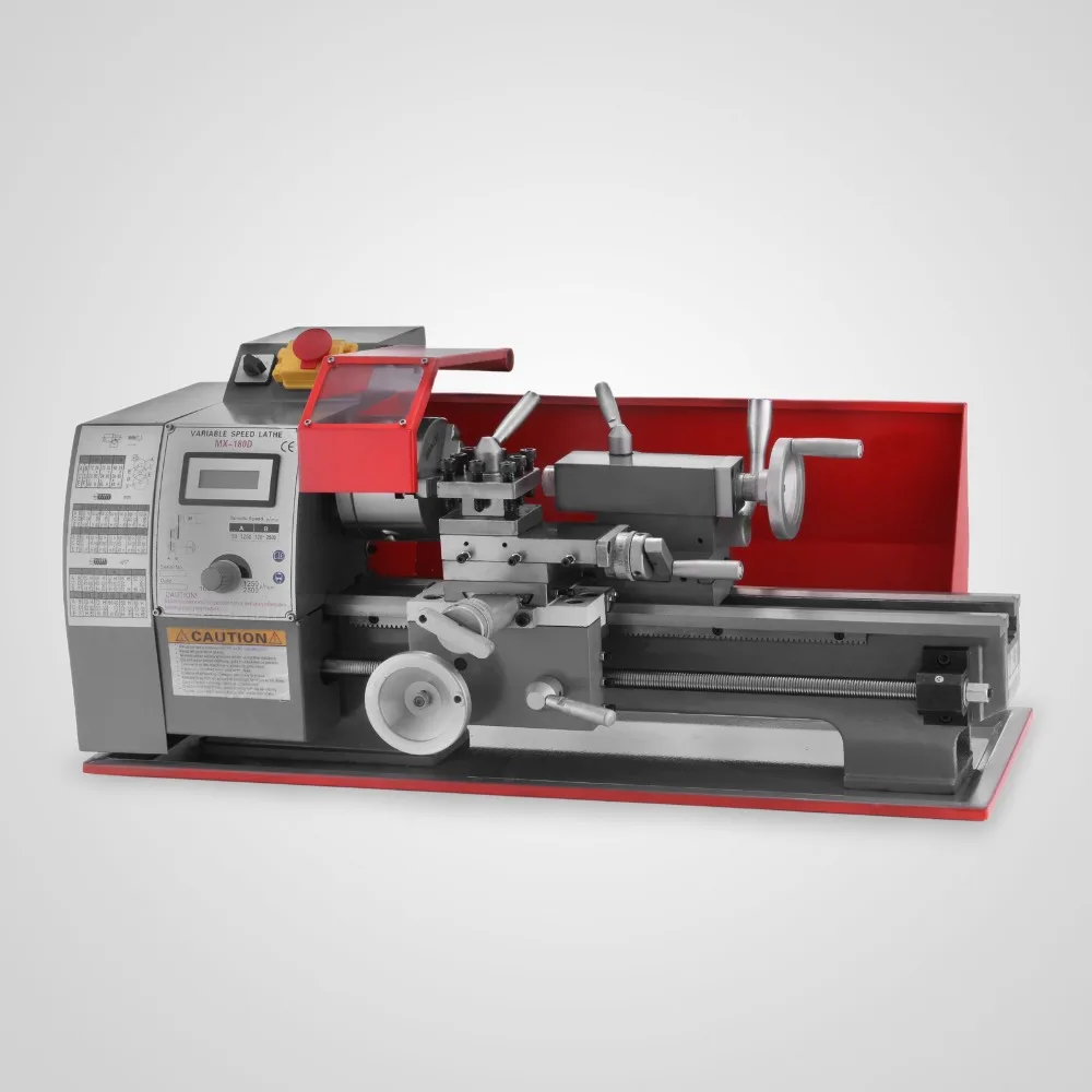  600W Mini Lathe Swing Over Bed 180mm Benchtop Lathe Precision Power