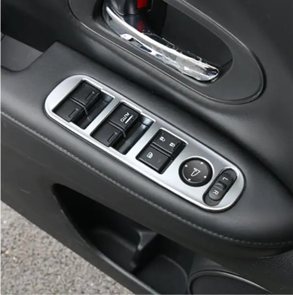 4PCS Car Door Window Switch Cover Trims/ Inner door bowl decorative frame For Honda Vezel / XR-V Interior Decoration styling | Автомобили