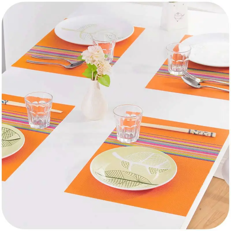 Table Mats Placemat Coffee Tea Place Mat PVC Kitchen Table Mats Dinning