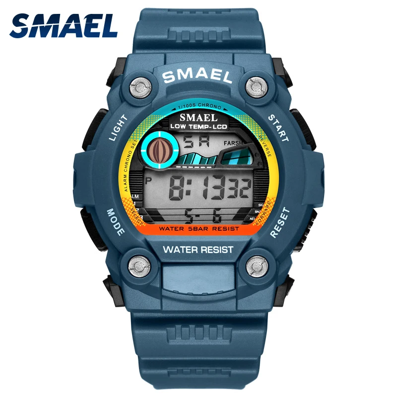 Автоматические спортивные мужские часы SMAEL роскошные цифровые