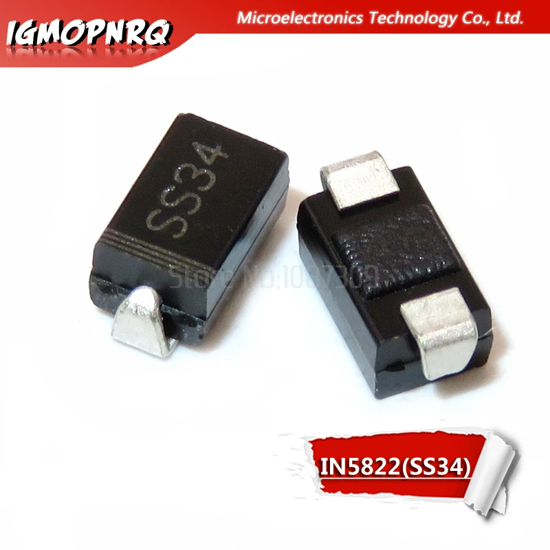 100 шт. 1N5819 SS14 1N5822 SS34 SR160 SS16 1N5817 SS12 SR1100 SS110 SR360 SS36 SR240 SS24 SR2100 SS210 SS310 SMA выпрямительный