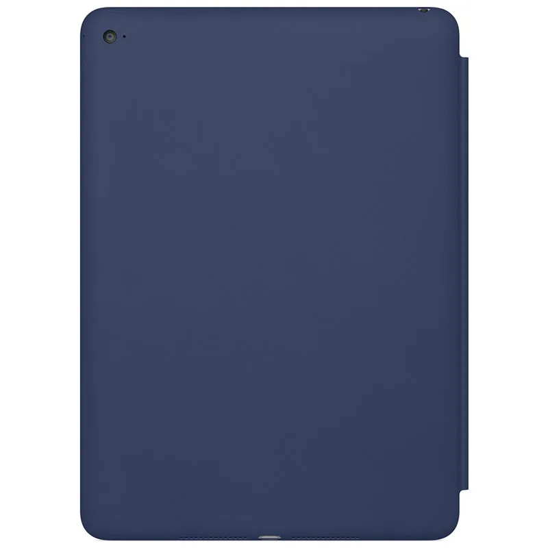 

For iPad Air 2 Genuine Leather Smart Case Cover Slim Wake Dark Blue Protective Shell/Skin Simple And Fashion R0415