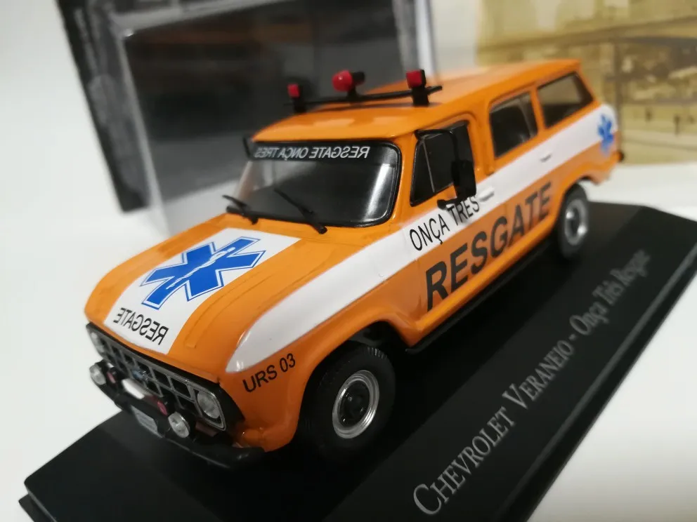 I XO 1:43 Chevrolet Veraneio Onca Tres Resgate SUV сплав модель автомобиля литье под давлением металлические игрушки подарок на день рождения для мальчика