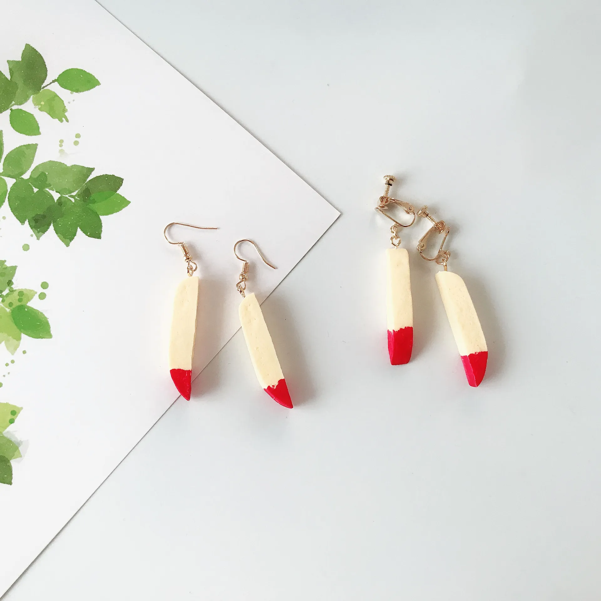 

Creative fries Drop Earrings for Women Fashion Accessories Girl DIY Handmade Unique Personality Dangle Earrings Jewelry Gift