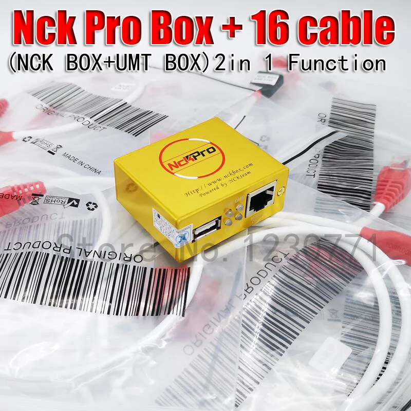 Оригинальная NCK PRO коробка NCK Pro 2 коробка(поддержка NCK+ UMT 2 в 1) новое обновление для huawei+ 16 кабелей