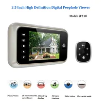 3.5inch video peephole door camera wireless 32Rings IR Night vision 3X Zoom Photos taking+Video recording video peephole Max 32G 3.5inch video peephole door camera wireless 32Rings IR Night vision 3X Zoom Photos taking+Video recording video peephole Max 32G