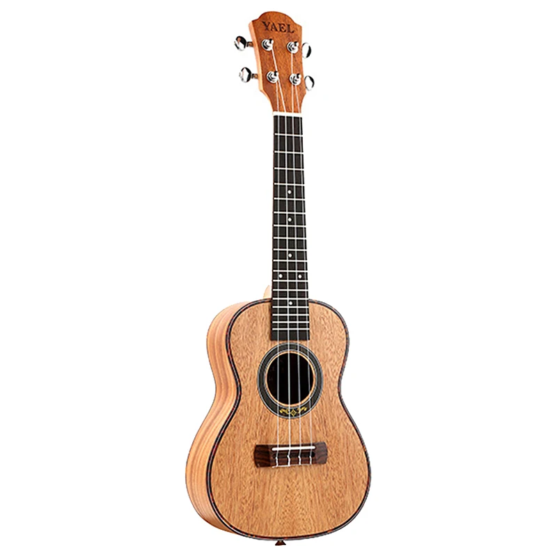 Yael концертная Гавайская гитара 4 струны гитара из красного дерева 23 дюймов сопрано укулеле Начинающий палисандр гриф мост для музыкальных