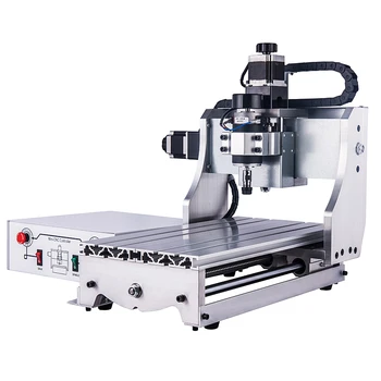 

Hard aluminum CNC 3020 3 axis engraving machine with 300W spindle and LPT port
