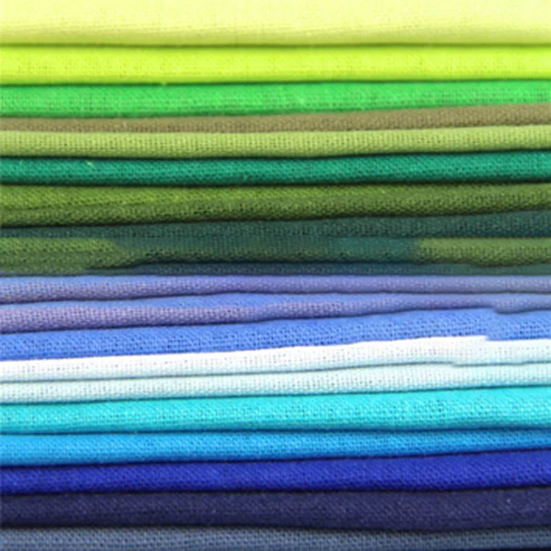 

Quality 50PCS Patchwork Cotton And Linen Fabric Plain Cloth Sewing DIY Handicraft Cloth