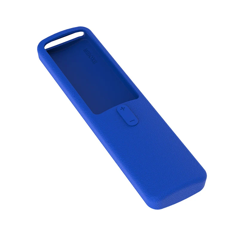 Чехлы для xiaomi mi box s пульты дистанционного управления sikai bluetooth умный пульт дистанционного управления Силиконовый противоударный защитный для кожи - Цвет: blue only case