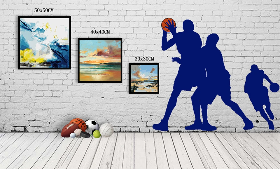 Синий океан древний военный корабль Гладкий парусный декоративные картины самостоятельно картина DIY краски по номерам художественная живопись по номерам