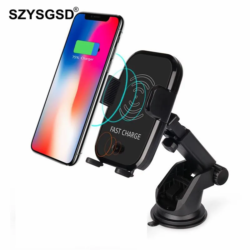 

SZYSGSD 10w Qi Wireless Charger For Phone X/XS Max XR 8Plus Fast Wireless Charging Pad for Samsung S8 S9+ Note9 8 Car Charger