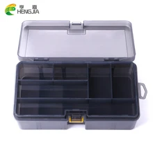 HENGJIA 21,5*12*7 см двухслойная жесткая пластиковая рыболовная приманка коробка отсек Pesca карп рыболовные аксессуары
