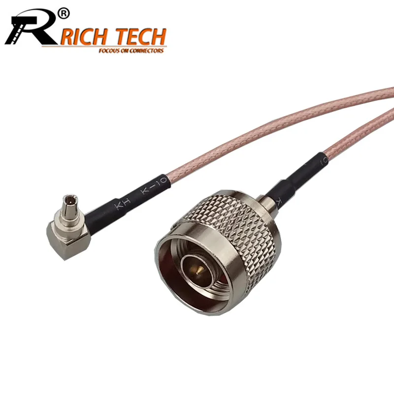 

1PCS N Male Plug to CRC9 Male Right Angle Connector RG316 Pigtail Cable Assembly CRC9 to N Plug RF Coaxial Cable