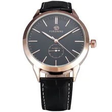 FORSINING простые дизайнерские роскошные часы розовое золото корпус мужские s часы лучший бренд класса люкс автоматические механические часы мужские Montre