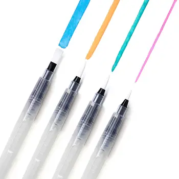 

Brush Assorted Nibs - Refillable Water Brush Pens Pack of 4