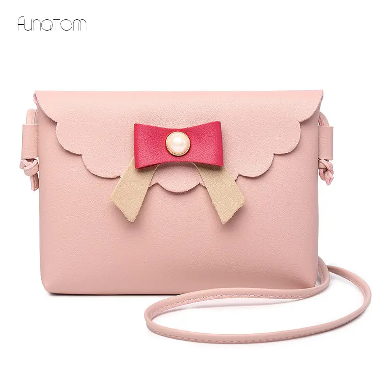 

2019 Fashion Bow Women Handbag Messenger Bags PU Leather Shoulder Bag Lady Crossbody Mini Bag Female Crown Evening Bags