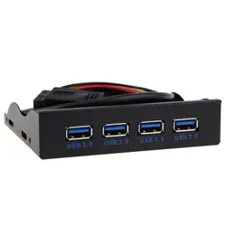 ULT лучшие 4 Порты USB 3,0 спереди Панель DIY дисковод USB3.0 материнской 20pin до 4-Порты и разъёмы HUB Кабель с сзади кронштейн pci