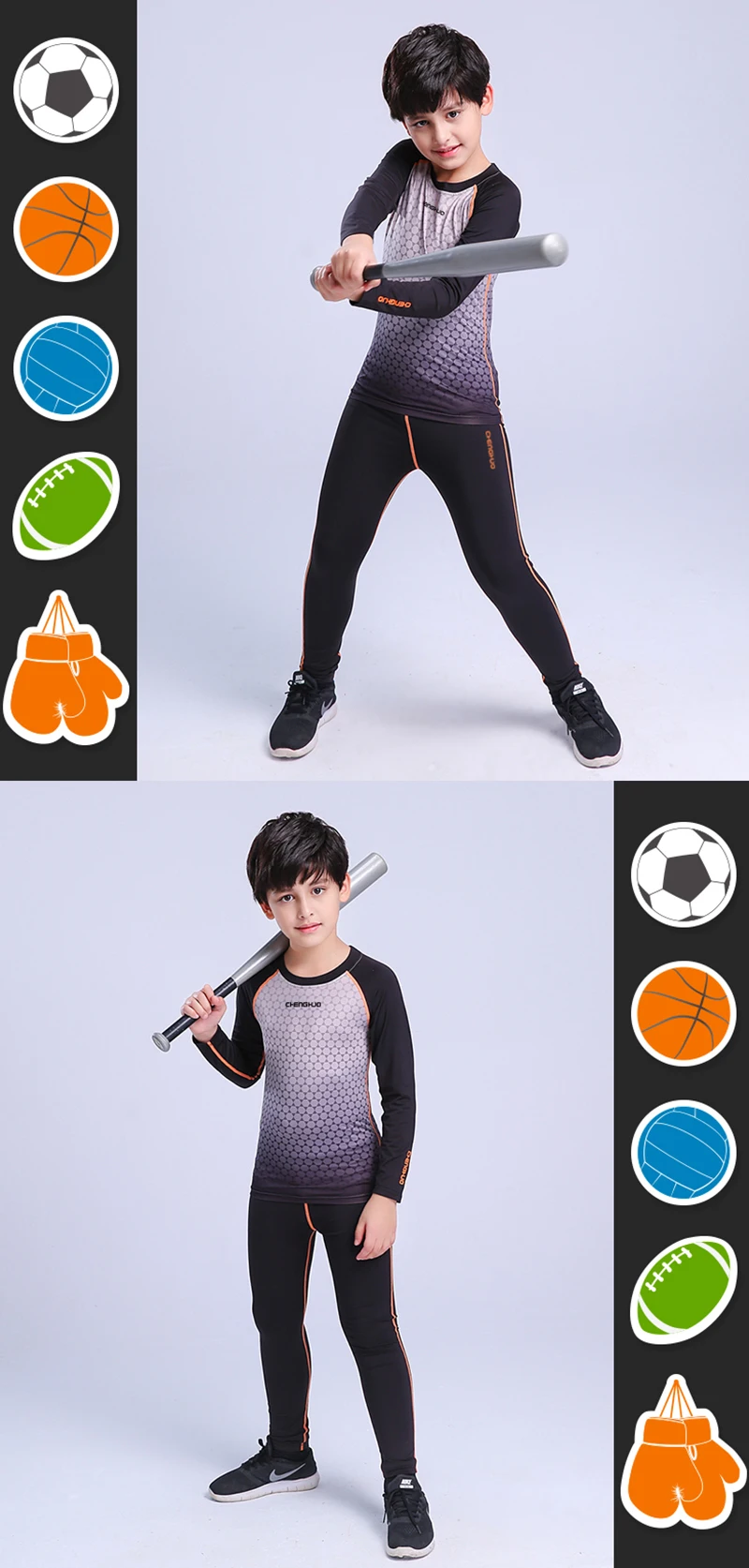 Детские спортивные костюмы для бега для мужчин, одежда для спортзала фитнеса, детская спортивная одежда, баскетбольная тренировочная Спортивная одежда для маленьких мальчиков, колготки