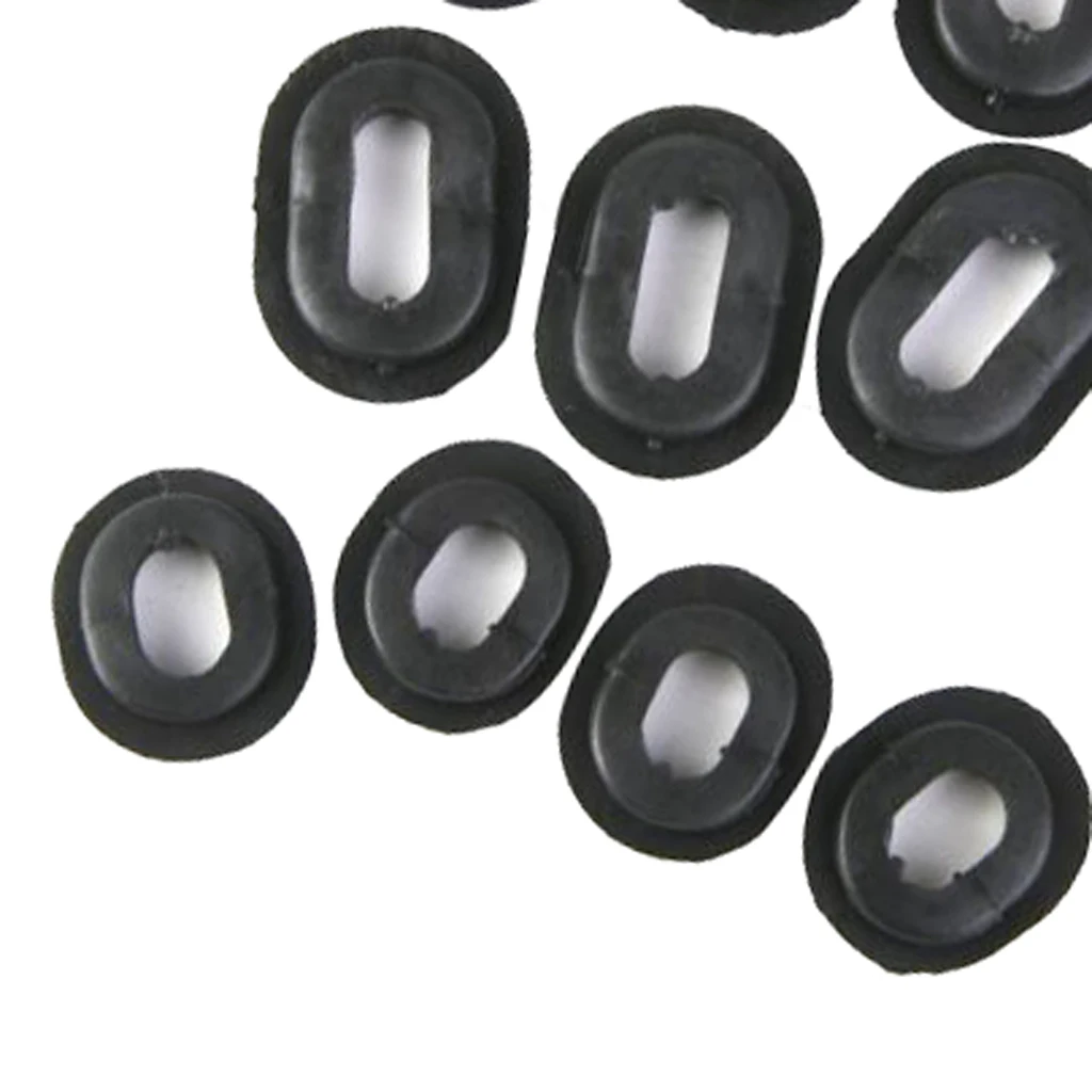 24pcs Rubber Grommet Single Side Panel Fairing Washer for Honda Motorcycle Great Replacement
