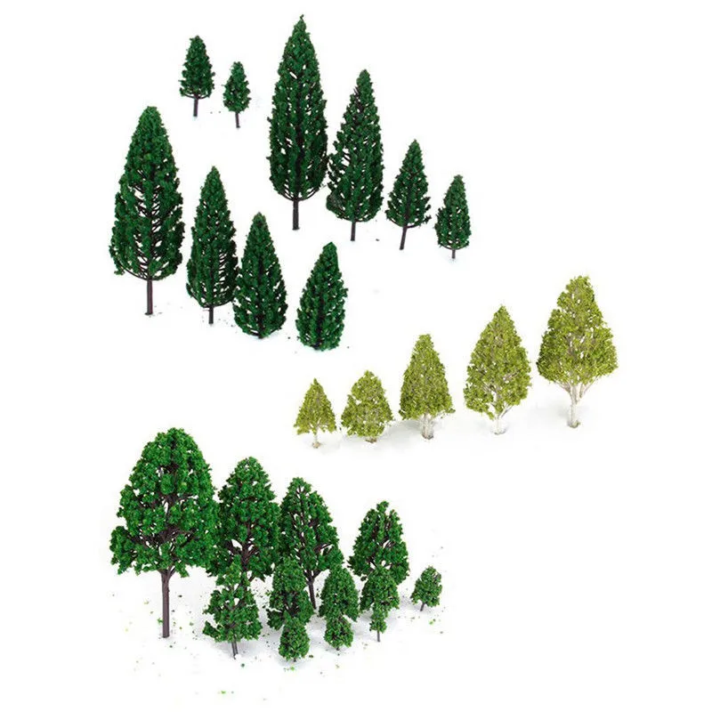 

27pcs 10pcs 20pcs Artificial Decorations Banyan Trees Model Train Garden Park Wargame Scenery Layout Diorama